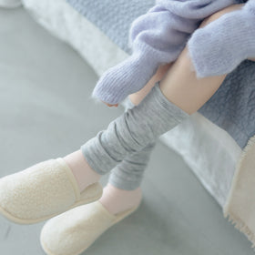 くらすこと 肌側シルク100%のあったかウールレッグウォーマー