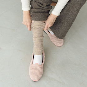 くらすこと 肌側シルク100%のあったかウールレッグウォーマー