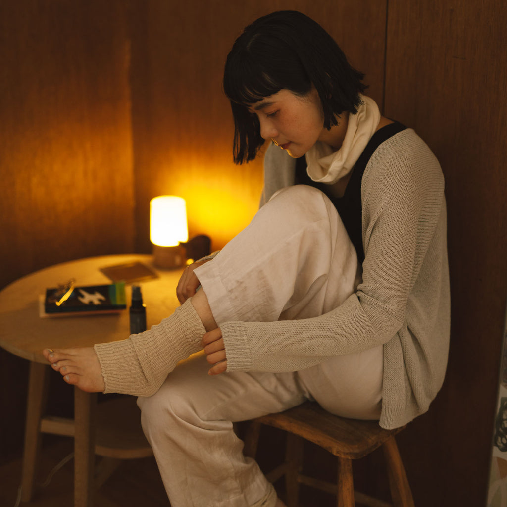 くらすこと シルクコットンのうすふわ腹巻