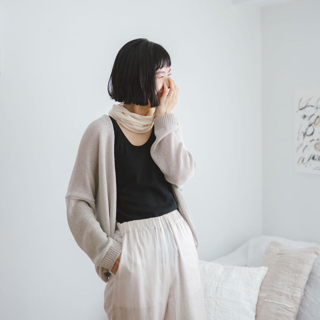 くらすこと シルクコットンのうすふわ腹巻