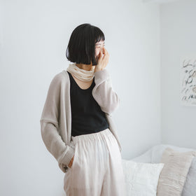 くらすこと シルクコットンのうすふわ腹巻