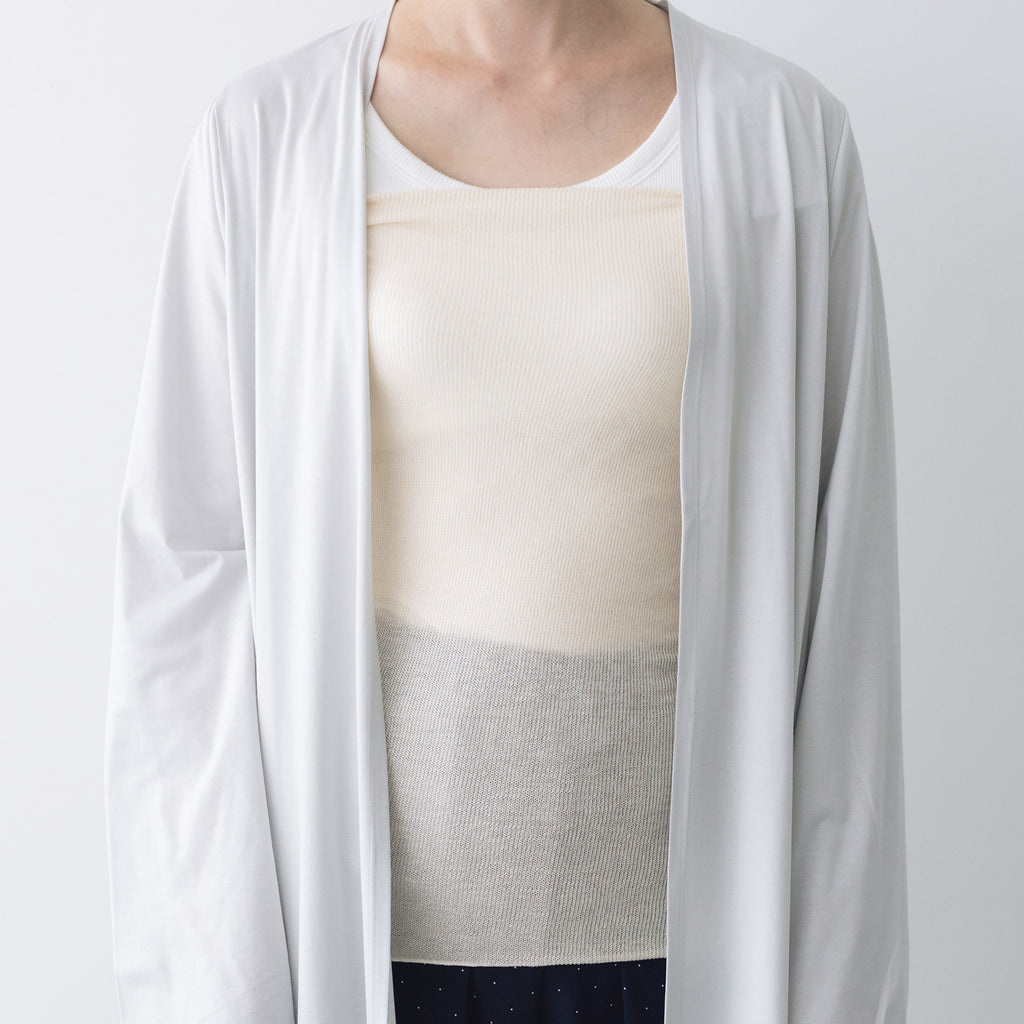 くらすこと シルクコットンのうすふわ腹巻 / ロング