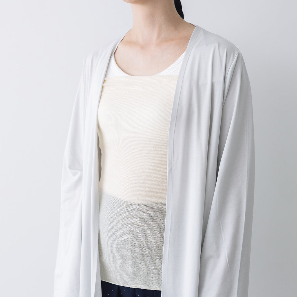くらすこと シルクコットンのうすふわ腹巻 / ロング