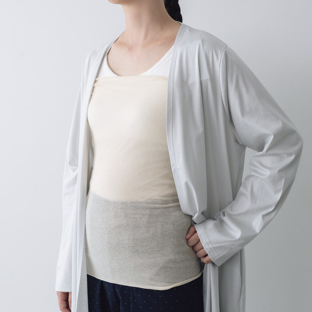 くらすこと シルクコットンのうすふわ腹巻 / ロング