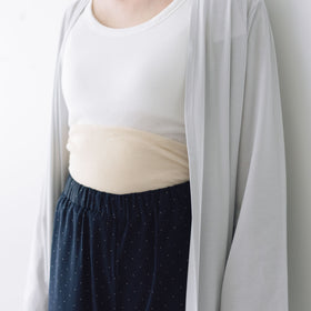 くらすこと シルクコットンのうすふわ腹巻 / ロング