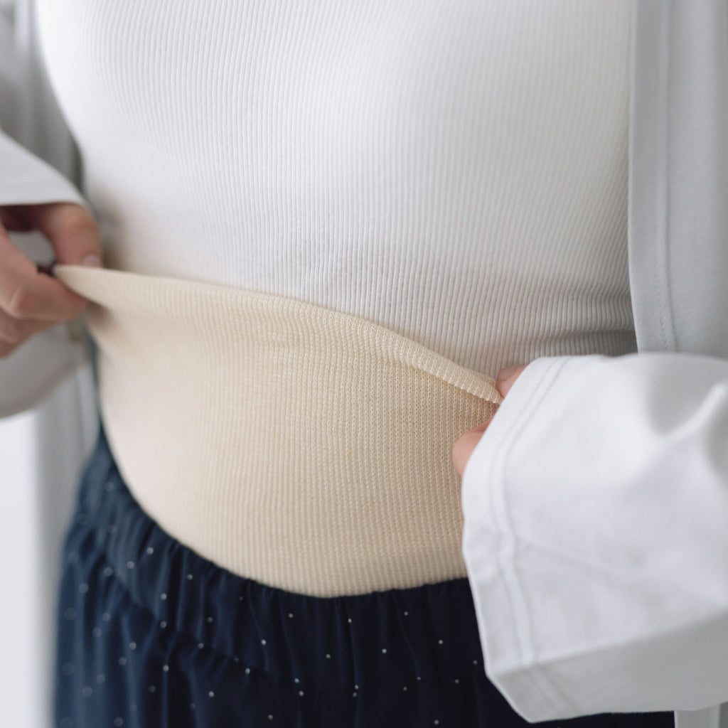 くらすこと シルクコットンのうすふわ腹巻 / ロング