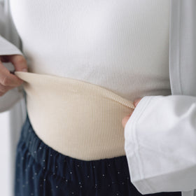 くらすこと シルクコットンのうすふわ腹巻 / ロング