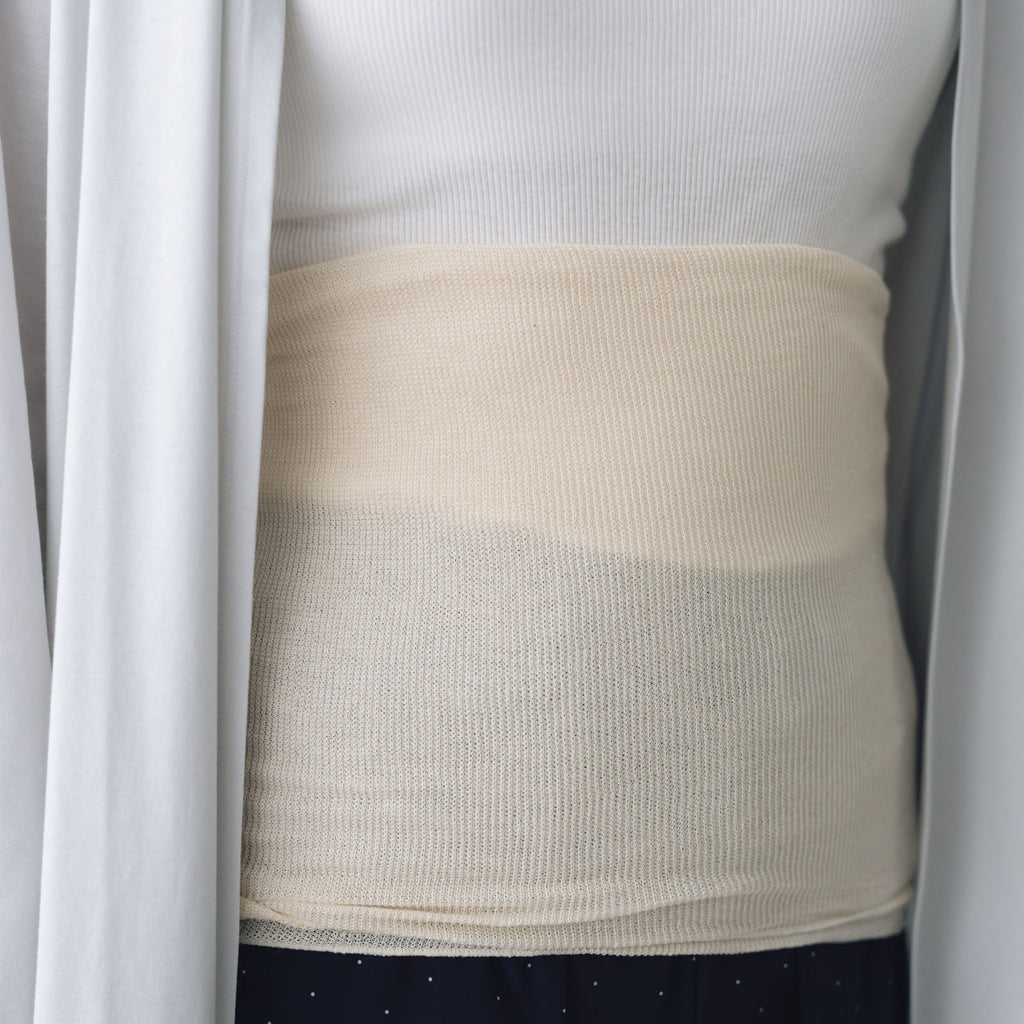 くらすこと シルクコットンのうすふわ腹巻 / ロング