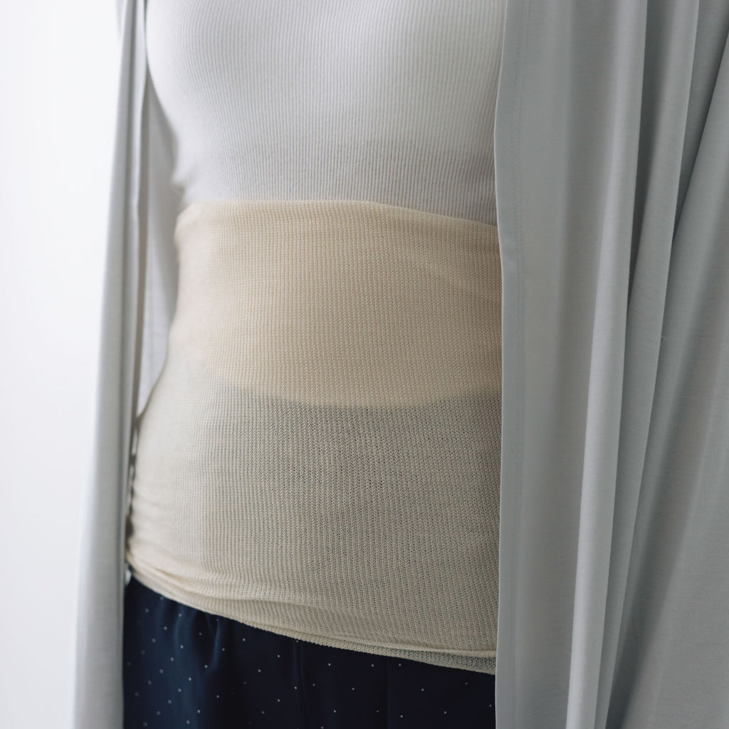 くらすこと シルクコットンのうすふわ腹巻 / ロング