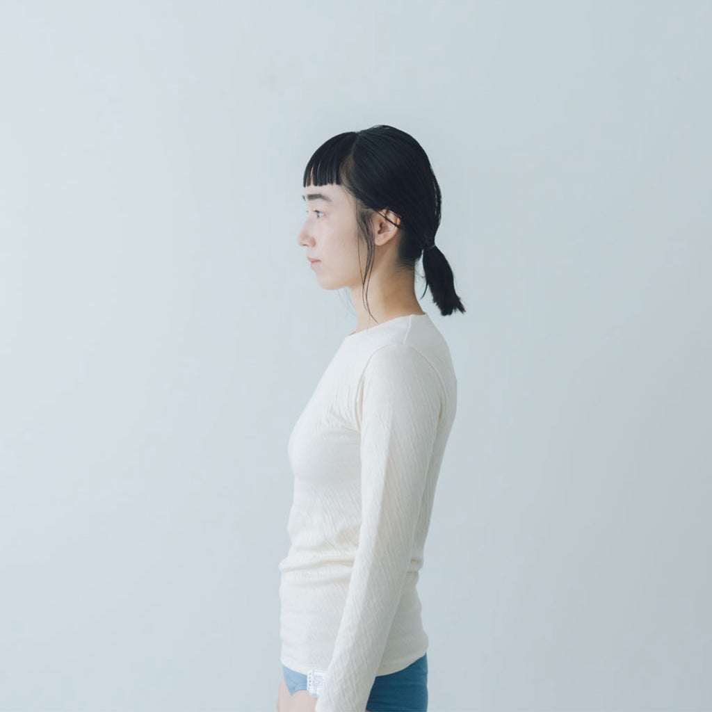くらすこと 体調整うあったか長袖インナー organic cotton