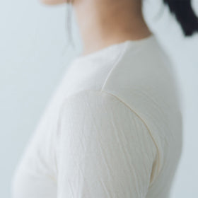 くらすこと 体調整うあったか長袖インナー organic cotton