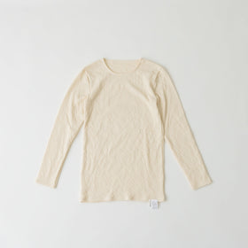 くらすこと 体調整うあったか長袖インナー organic cotton