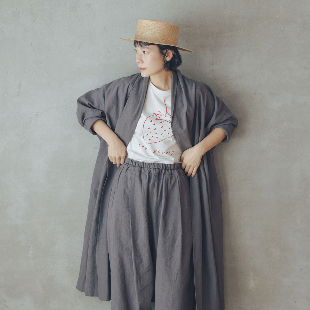 くらすこと リネンコットンのローブコート