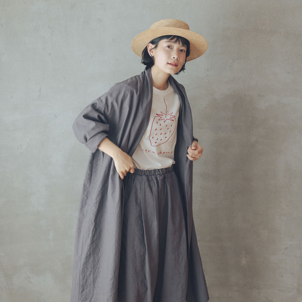 くらすこと リネンコットンのローブコート