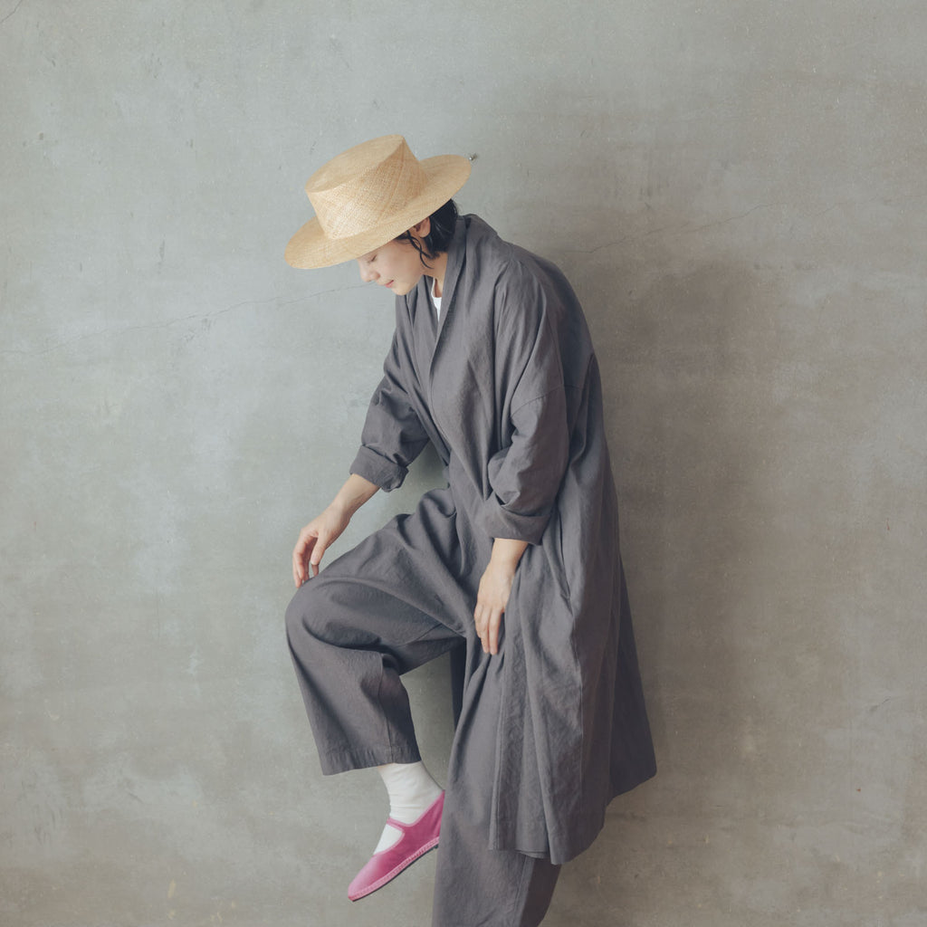 くらすこと リネンコットンのローブコート