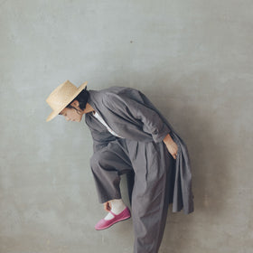 くらすこと リネンコットンのローブコート