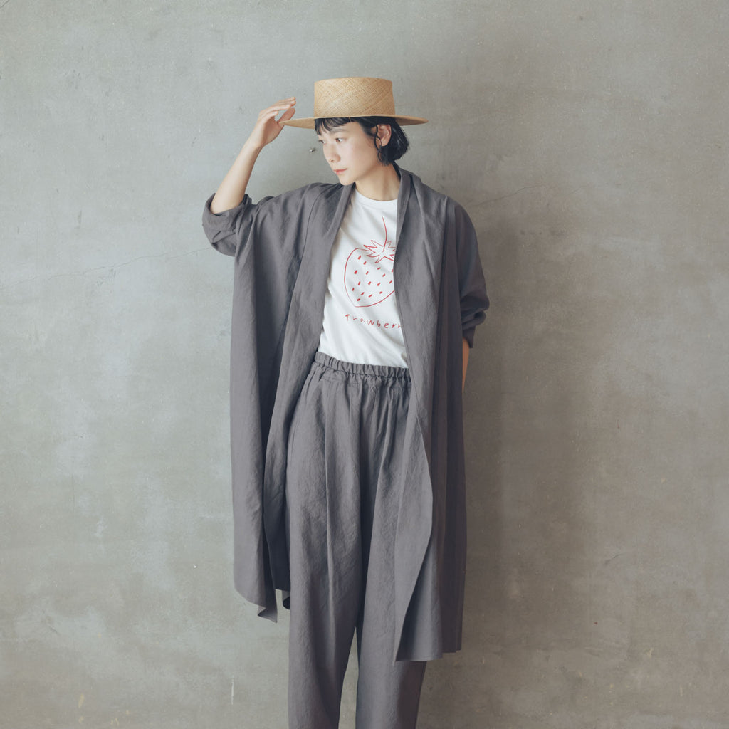 くらすこと リネンコットンのローブコート