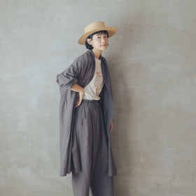 くらすこと リネンコットンのローブコート