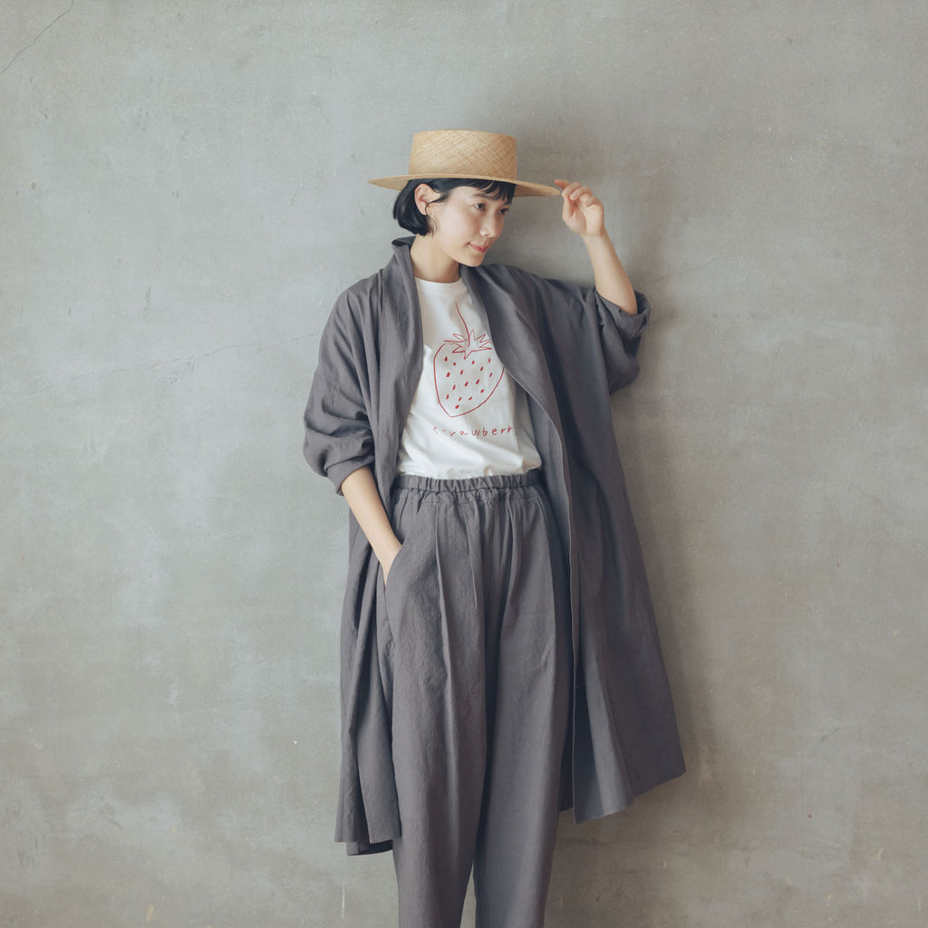 くらすこと リネンコットンのローブコート