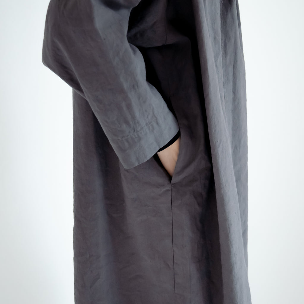 くらすこと リネンコットンのローブコート