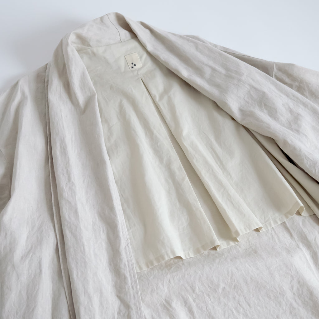 くらすこと リネンコットンのローブコート