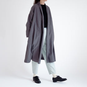 くらすこと リネンコットンのローブコート