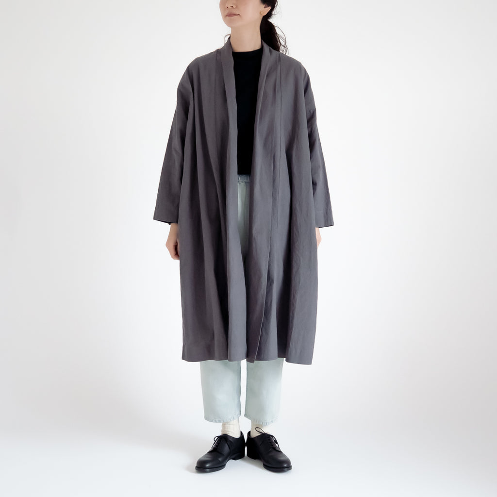 くらすこと リネンコットンのローブコート