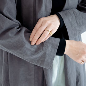 くらすこと リネンコットンのローブコート