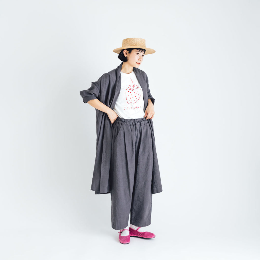 くらすこと リネンコットンのローブコート