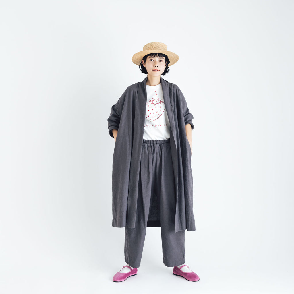 くらすこと リネンコットンのローブコート