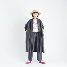 くらすこと リネンコットンのローブコート