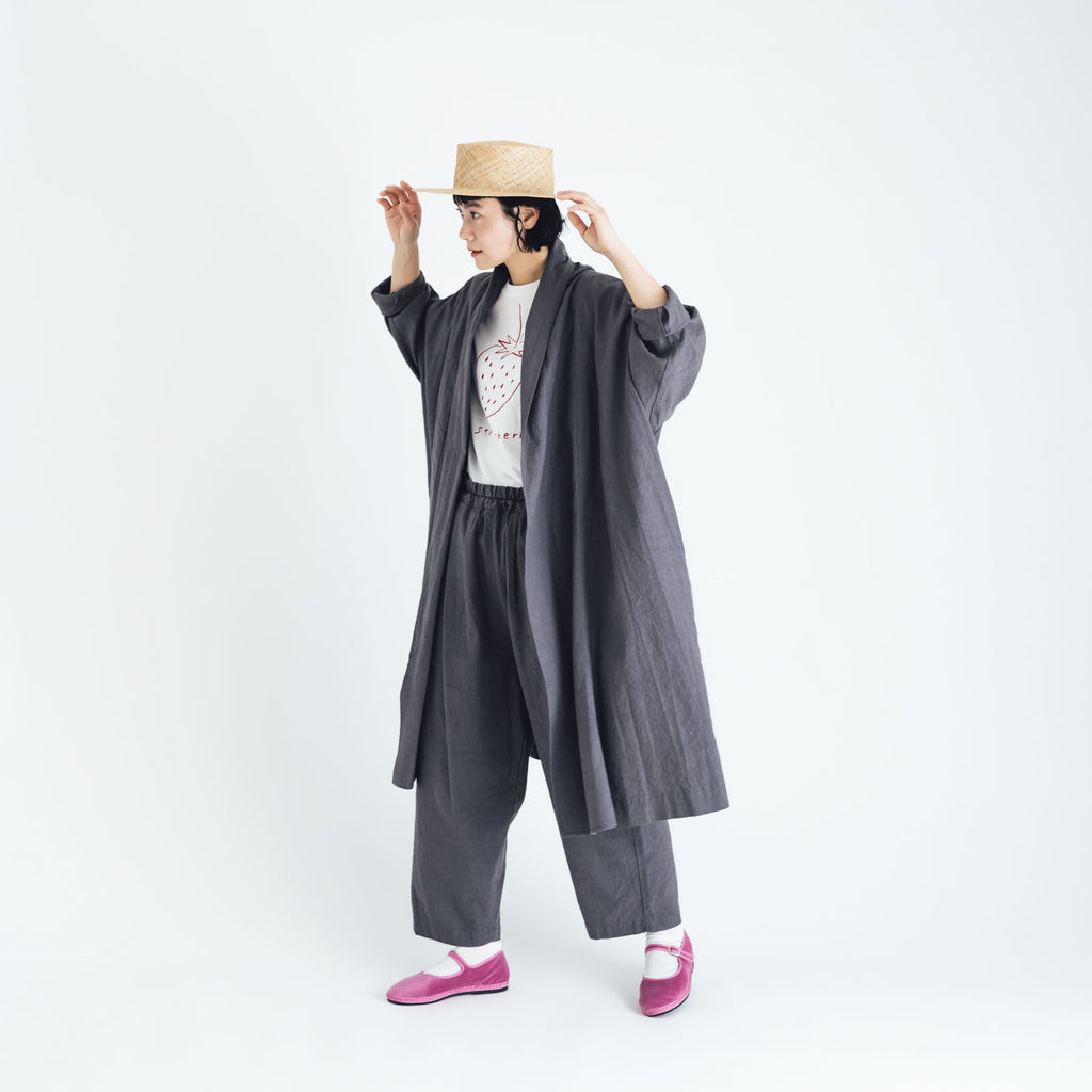 くらすこと リネンコットンのローブコート