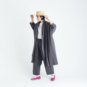 くらすこと リネンコットンのローブコート