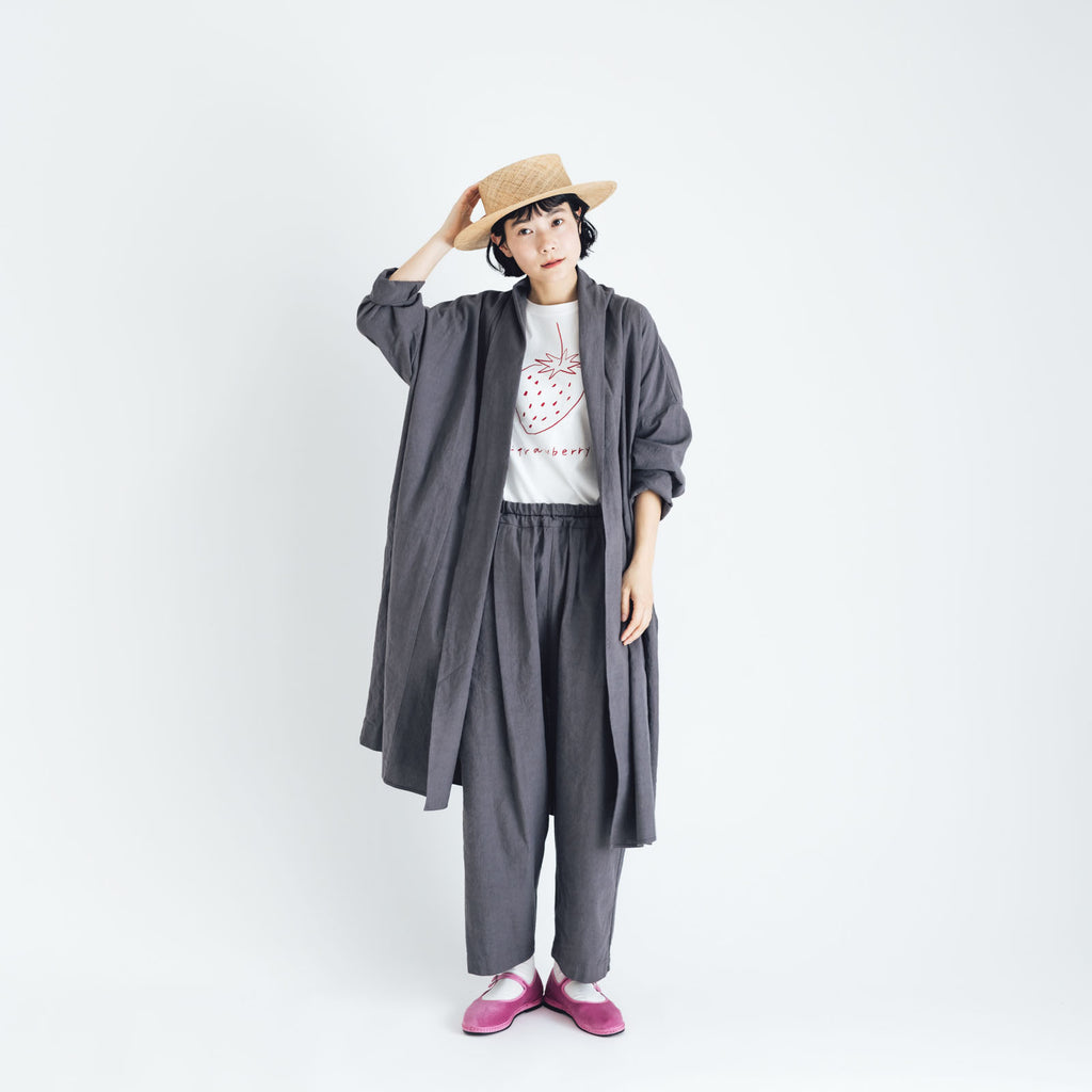 くらすこと リネンコットンのローブコート