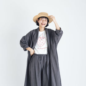 くらすこと リネンコットンのローブコート
