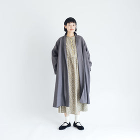くらすこと リネンコットンのローブコート