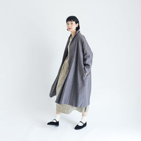 くらすこと リネンコットンのローブコート