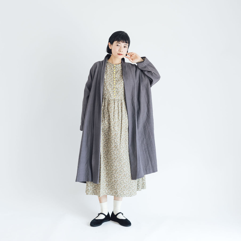 くらすこと リネンコットンのローブコート