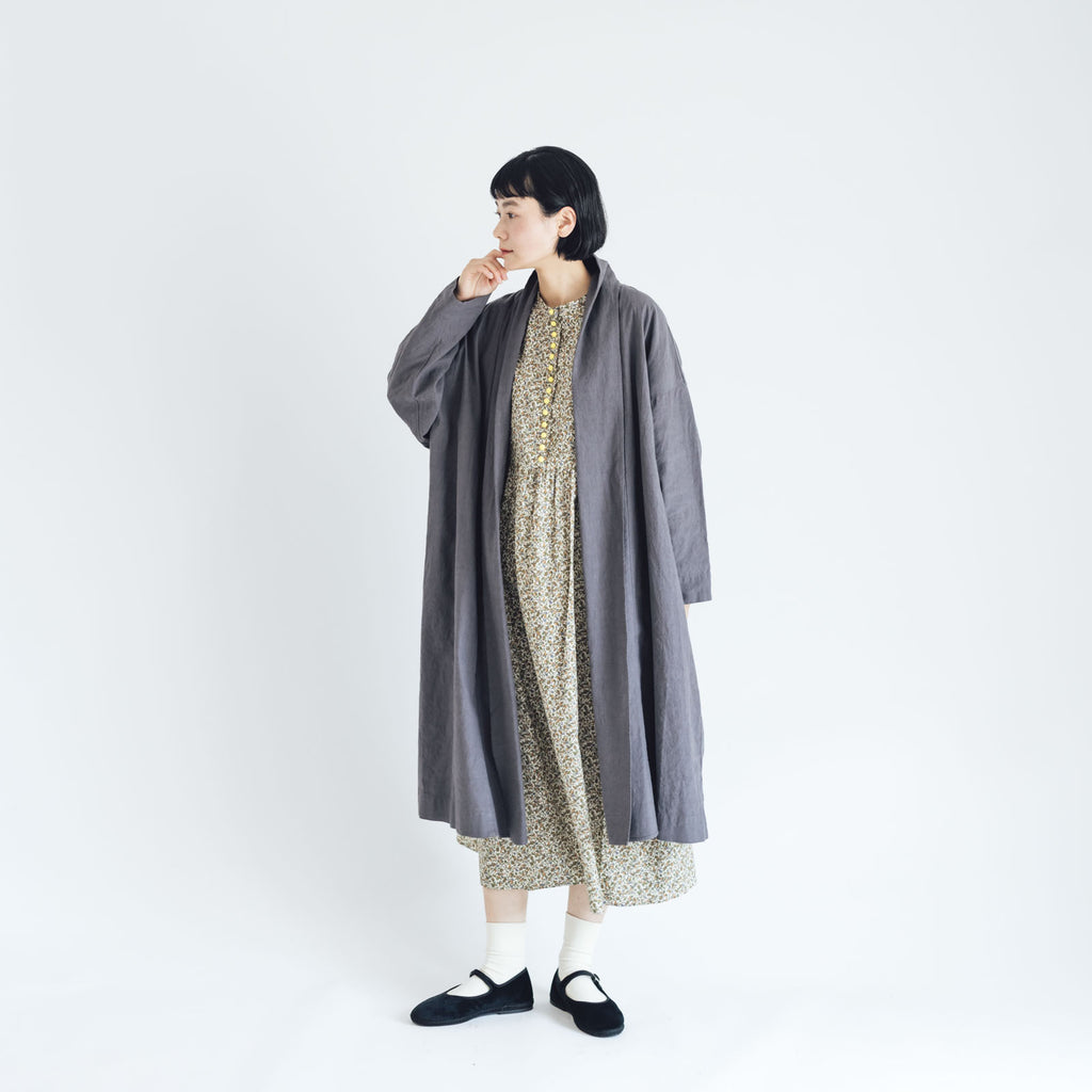 くらすこと リネンコットンのローブコート