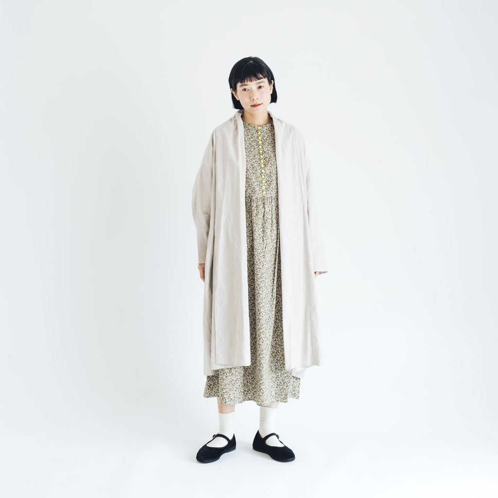 くらすこと リネンコットンのローブコート
