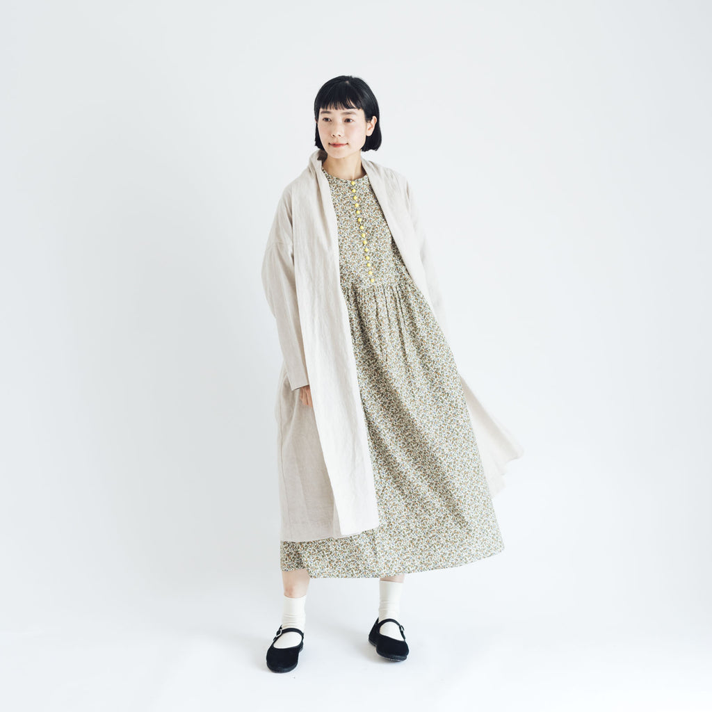 くらすこと リネンコットンのローブコート