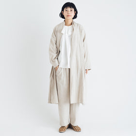 くらすこと リネンコットンのローブコート