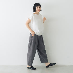 くらすこと リネンコットンパンツ