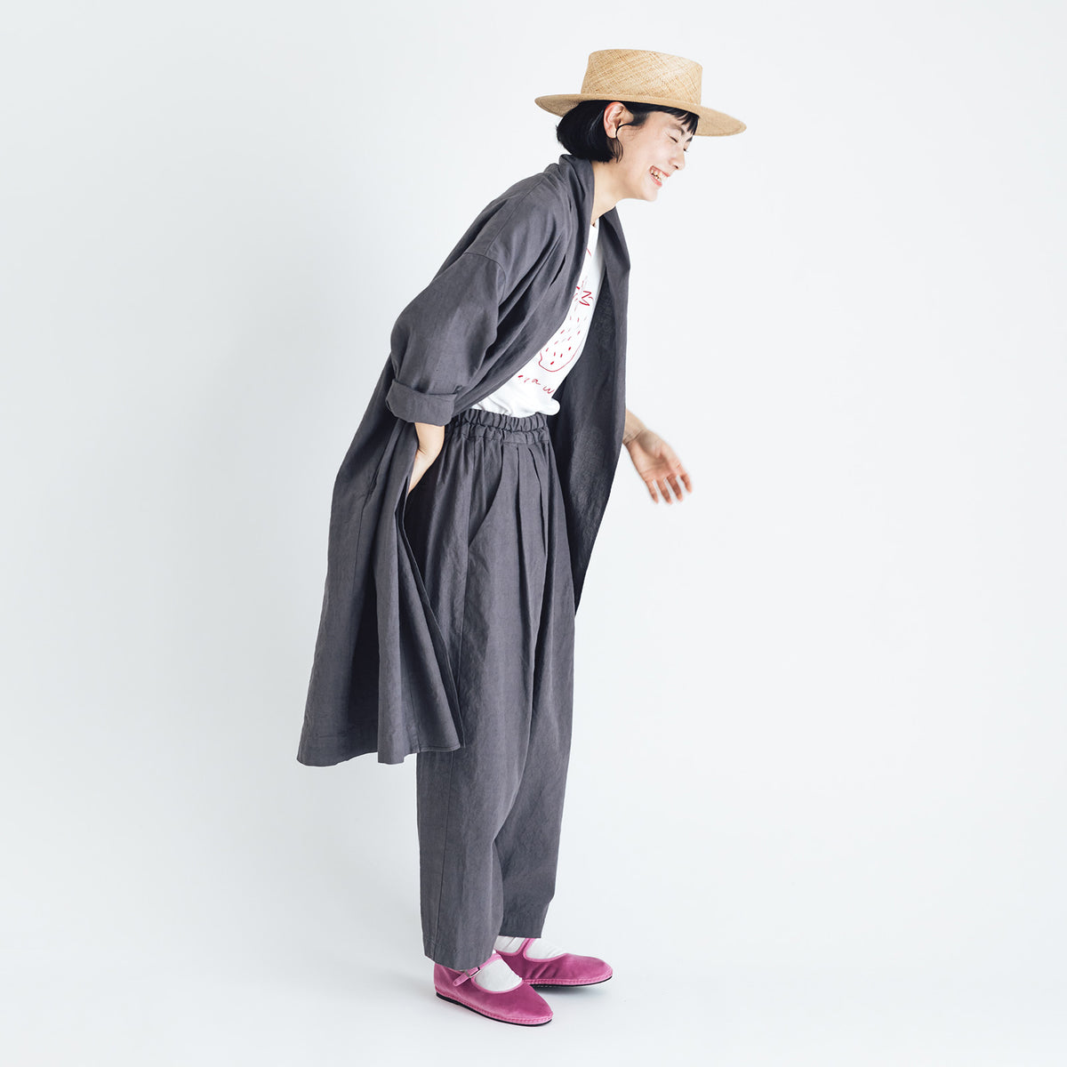 くらすことの日常生活着　オーガニックパンツ M オーガニックコットンパンツ｜くらすことの日常生活着 ｜くらす