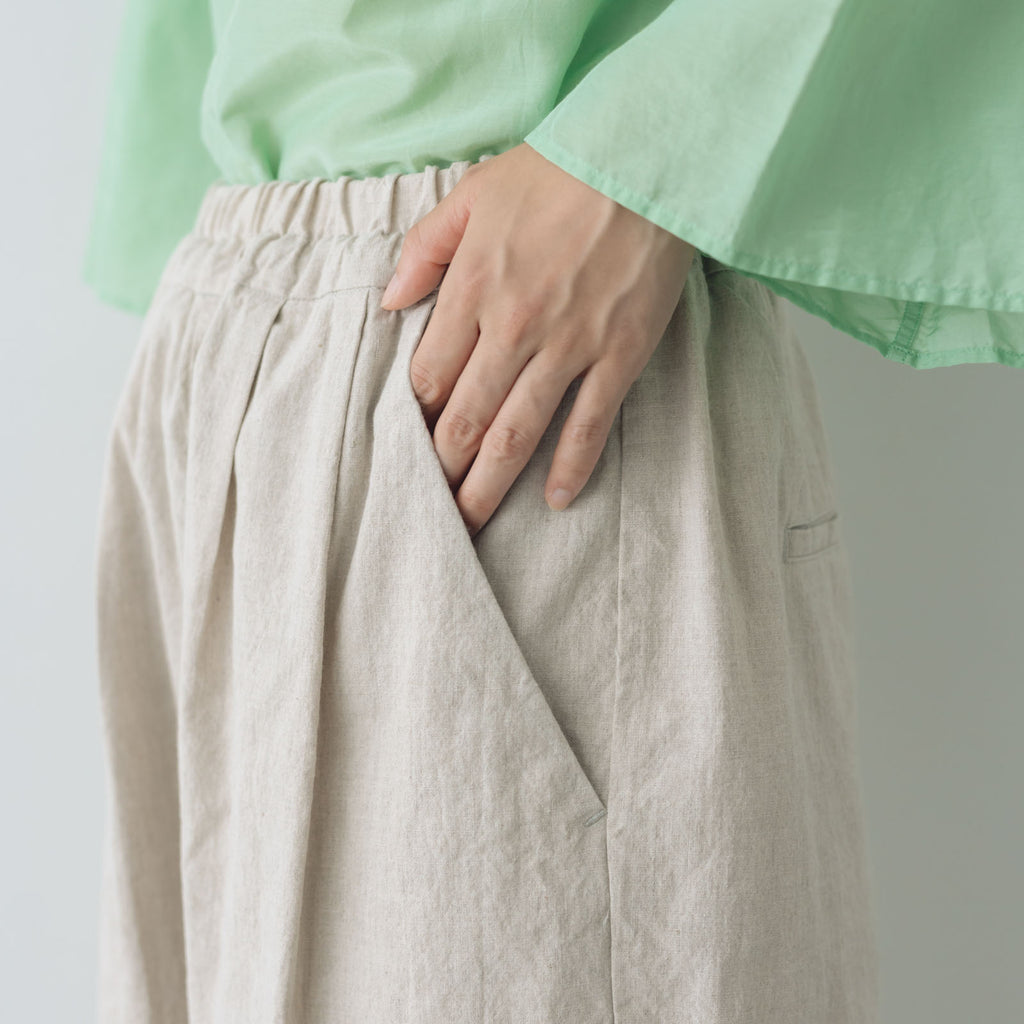 くらすこと リネンコットンパンツ