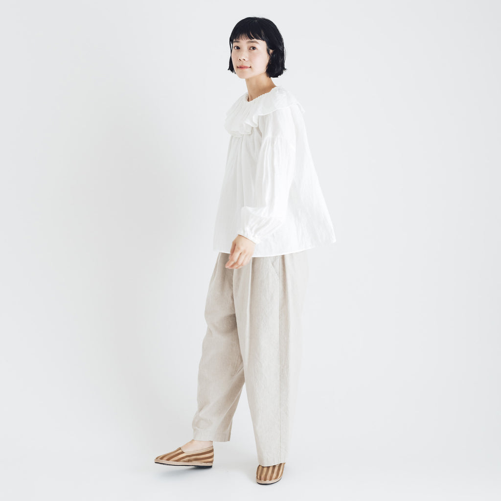 くらすこと リネンコットンパンツ
