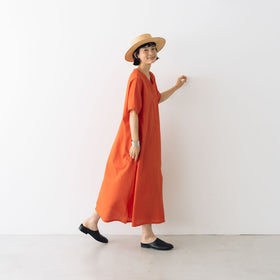 くらすこと 涼しくて1枚で決まる、リネンコットンワンピース