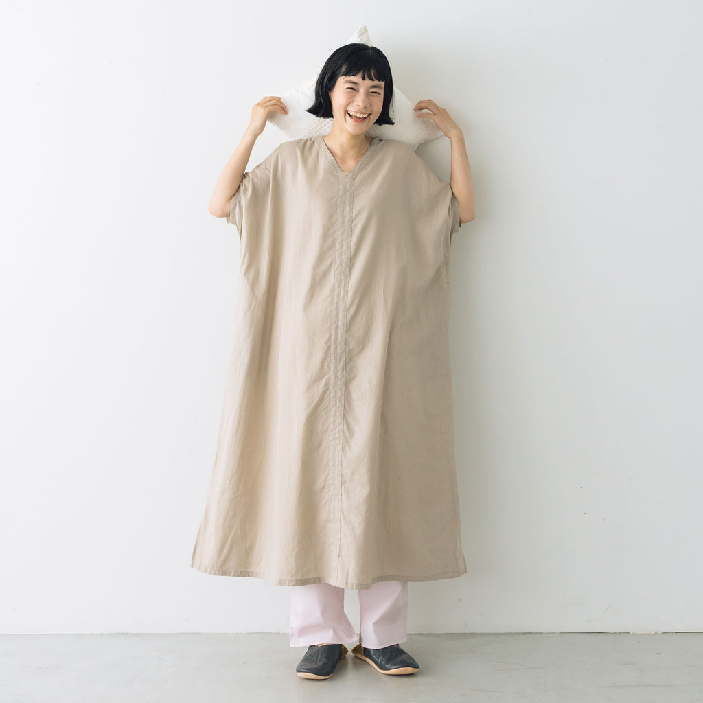くらすこと 涼しくて1枚で決まる、リネンコットンワンピース