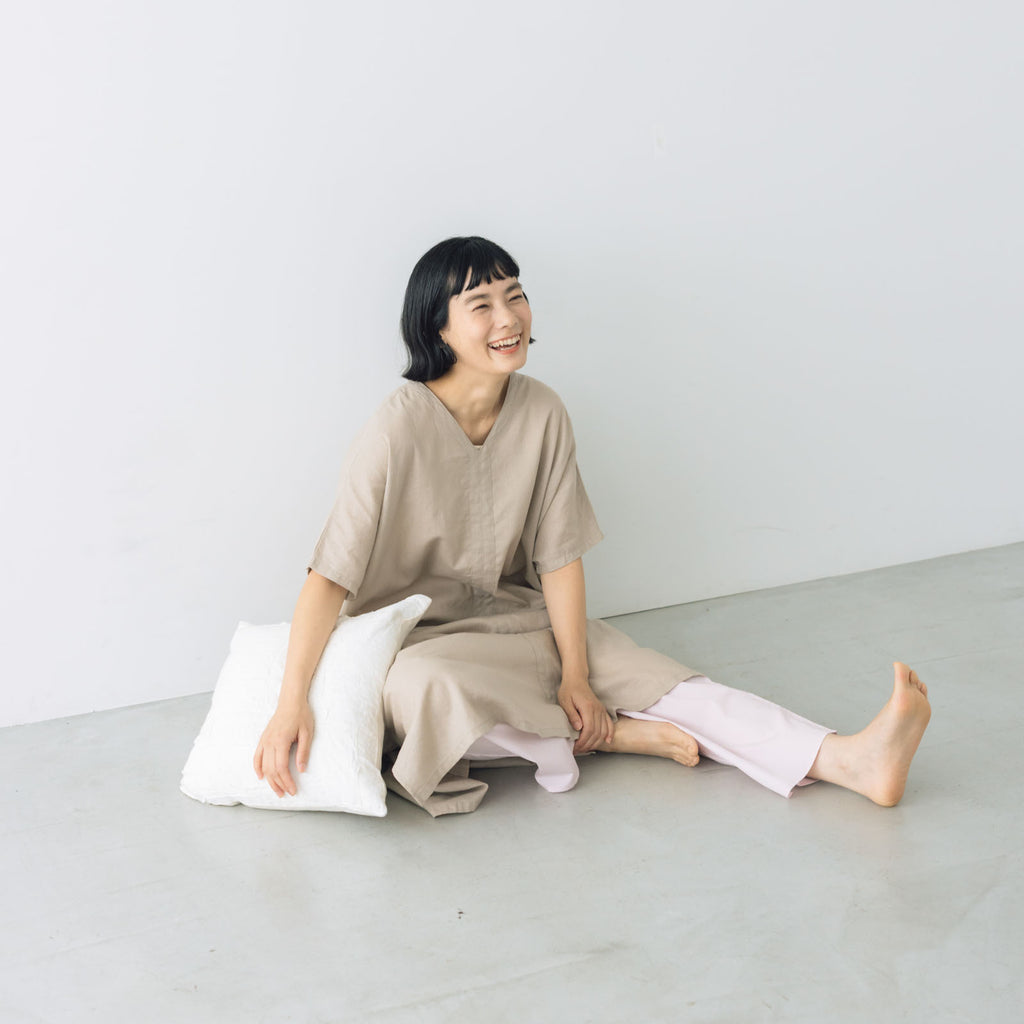 くらすこと 涼しくて1枚で決まる、リネンコットンワンピース