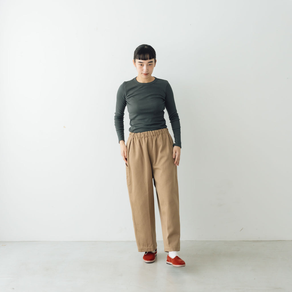 「くらすことの日常生活着」コットンクルーネックカットソー